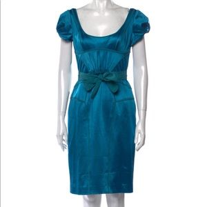 Zac Posen Scoop Neck knee length dress